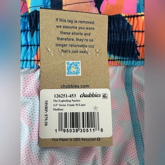 Chubbies Men’s 5.5” Swim Trunk With Liner - Picture 6 of 6